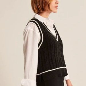 Abercrombie u0026 Fitch | Sweaters | Black Vneck Sweater Vest Abercrombie |  Poshmark